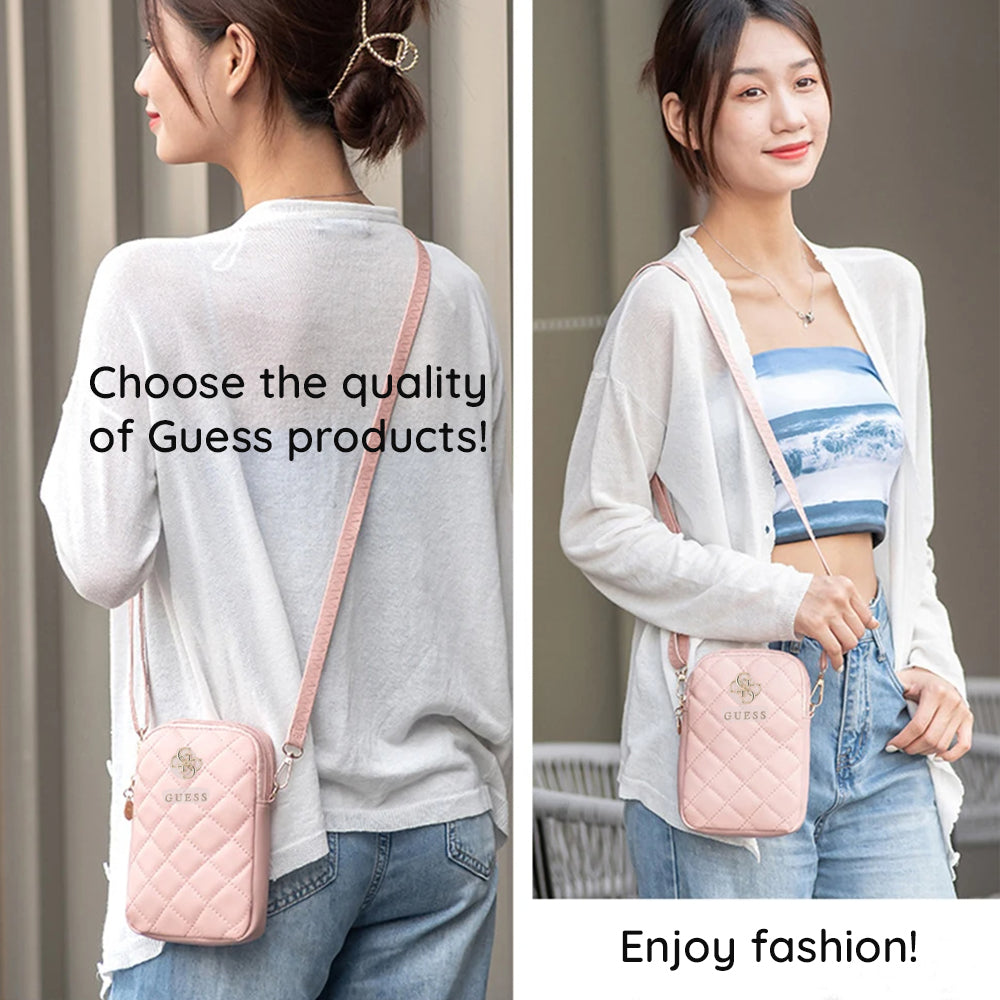 Чанта Универсална за Телефон, Guess, Quilted 4G, Черна