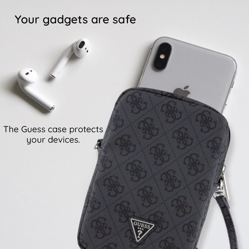 Универсална чанта за телефон, Guess, Triangle 4G, Черна