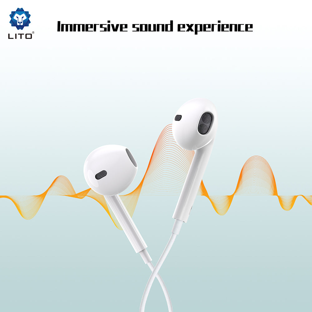 Handsfree 3.5mm Lito LF01A, Бял