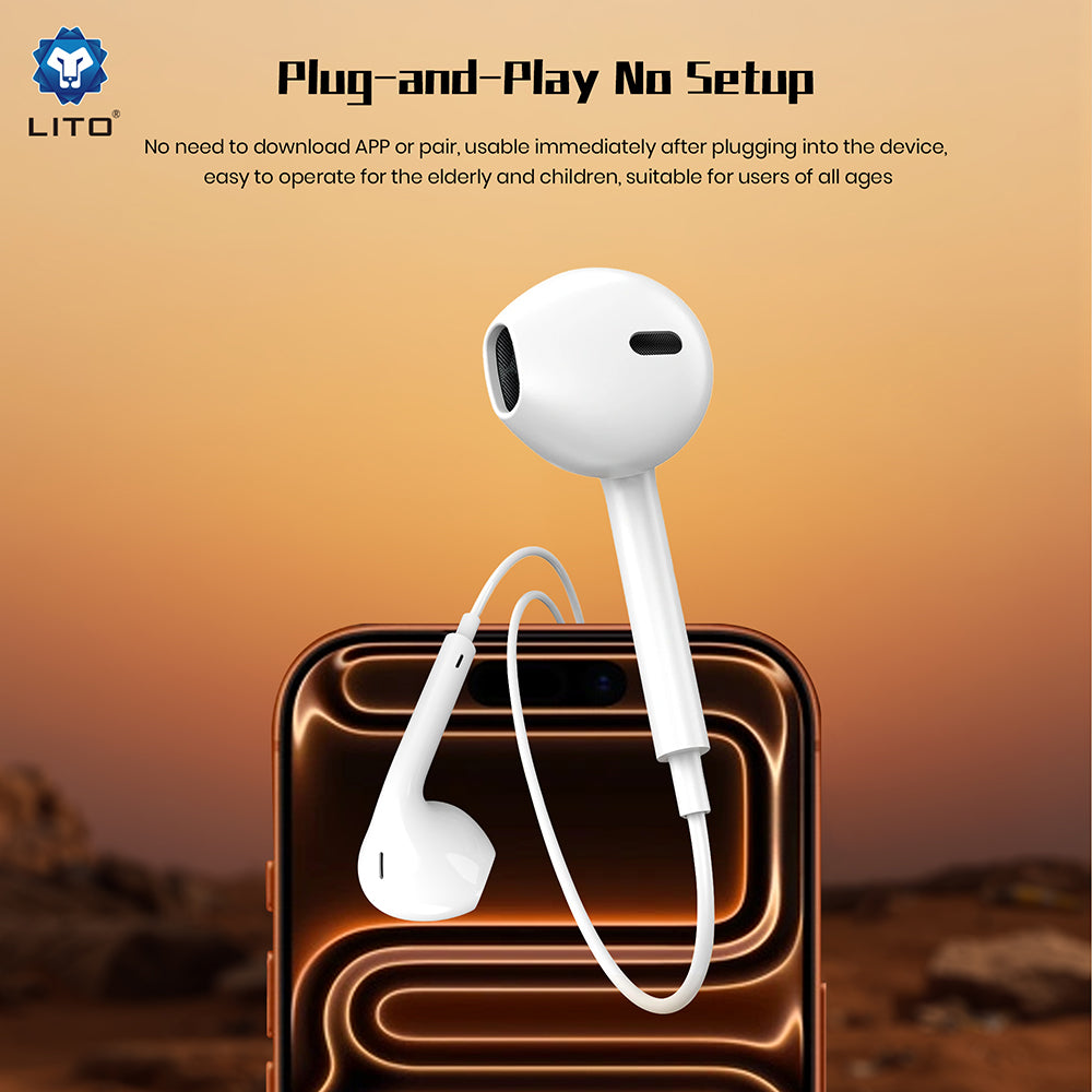 Handsfree 3.5mm Lito LF01A, Бял