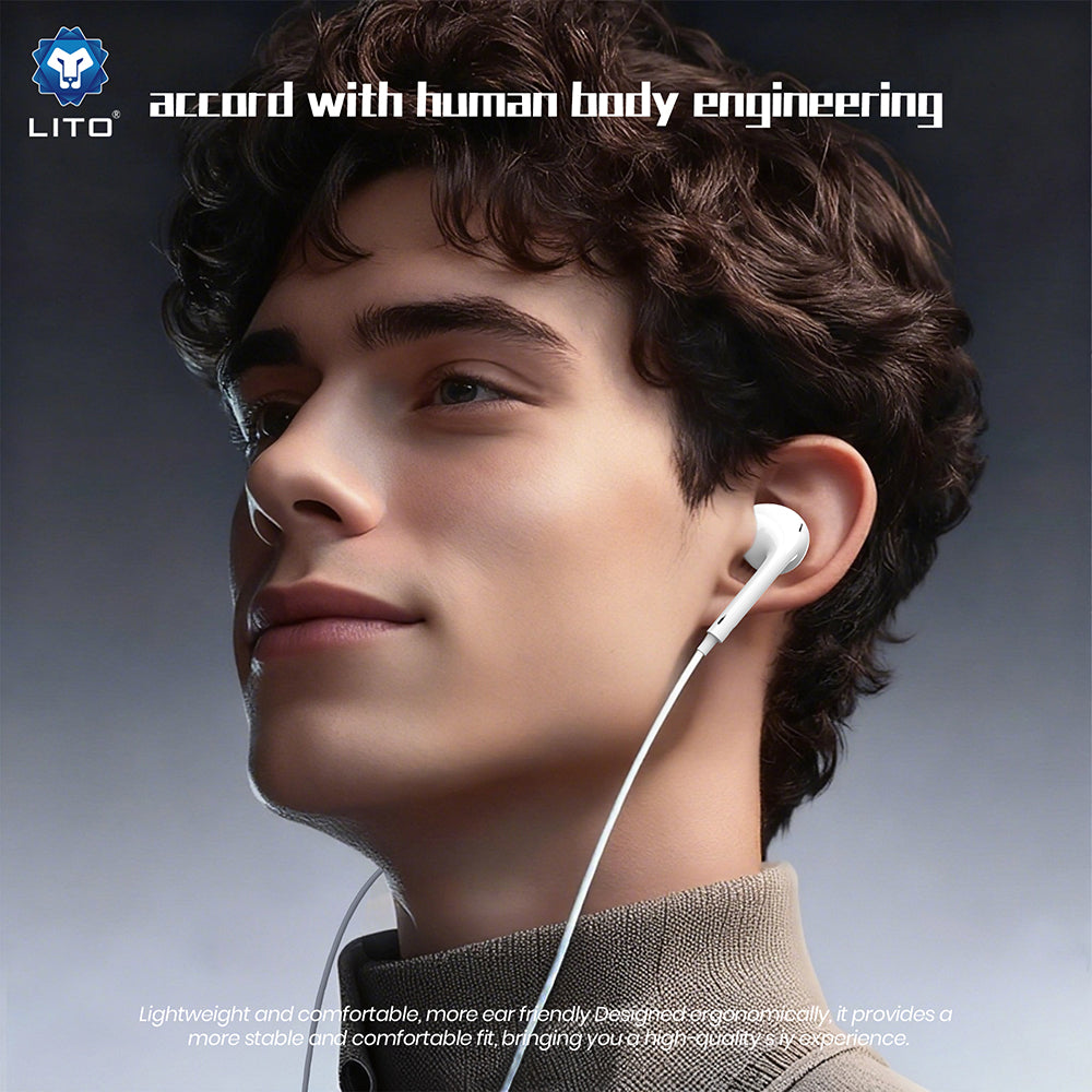 Handsfree 3.5mm Lito LF01A, Бял