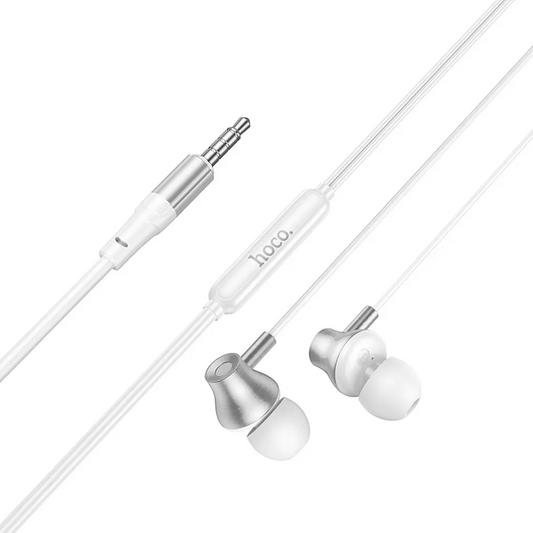 Слушалки с микрофон 3.5 мм HOCO M119, Сребрист