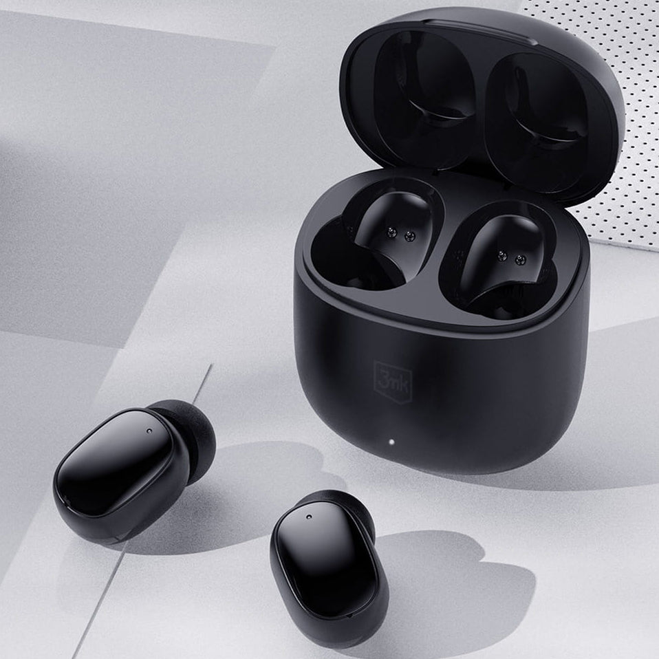 Handsfree Bluetooth 3MK FlowBuds, TWS, Черен