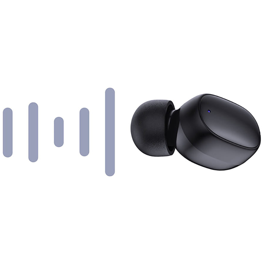 Handsfree Bluetooth 3MK FlowBuds, TWS, Черен