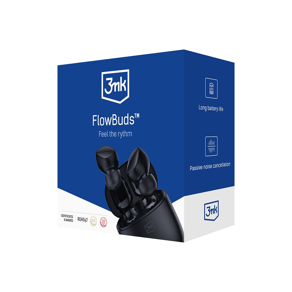 Handsfree Bluetooth 3MK FlowBuds, TWS, Черен