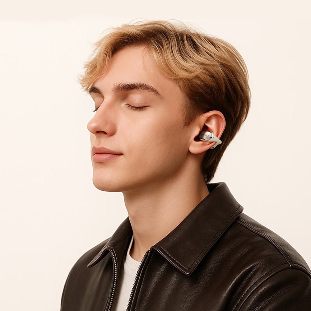 Handsfree Bluetooth Acefast Aceclip Pro, TWS, Бял