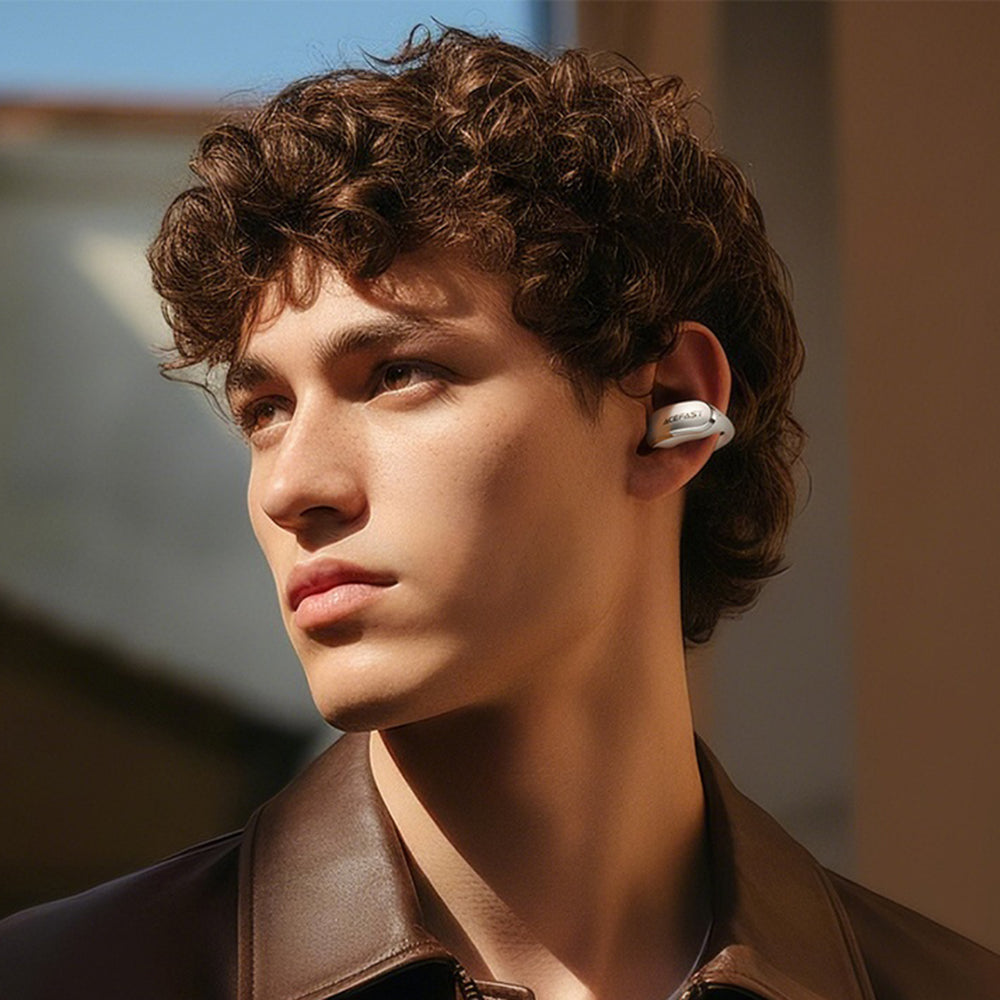 Handsfree Bluetooth Acefast Aceclip Pro, TWS, Бял