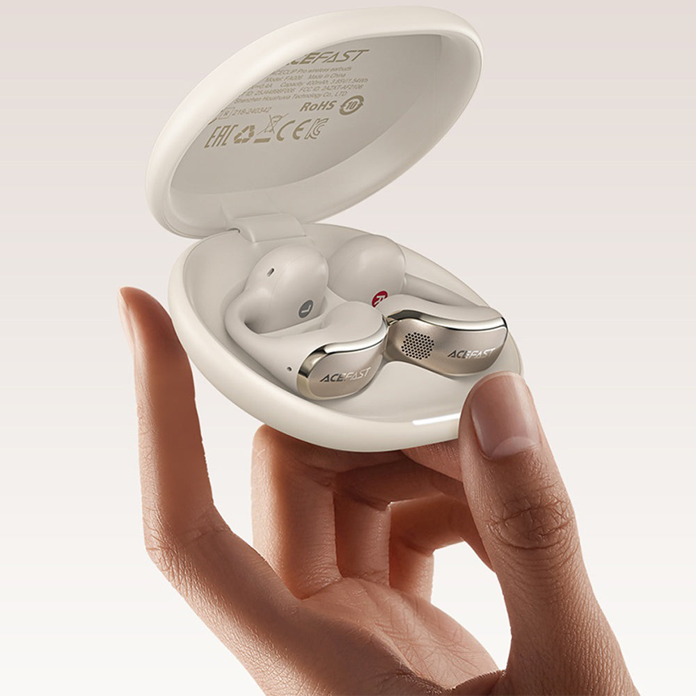 Handsfree Bluetooth Acefast Aceclip Pro, TWS, Златист
