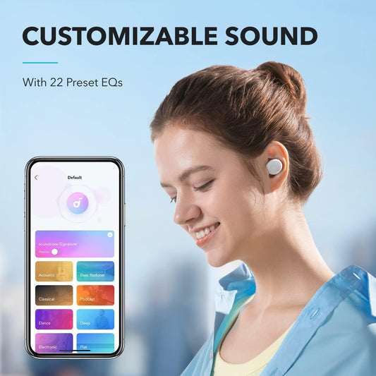 Handsfree Bluetooth Anker SoundCore A25i, TWS, Бял A3948G21