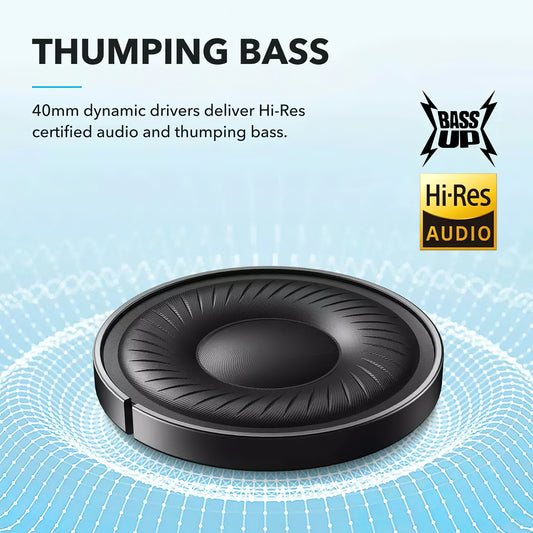 Handsfree Bluetooth Anker SoundCore Life Q20i, MultiPoint, A2DP, ANC, Син A3004G31
