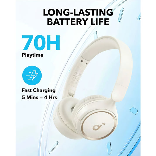 Handsfree Bluetooth Anker SoundCore H30i, Multipoint, A2DP, Бял A3012G21