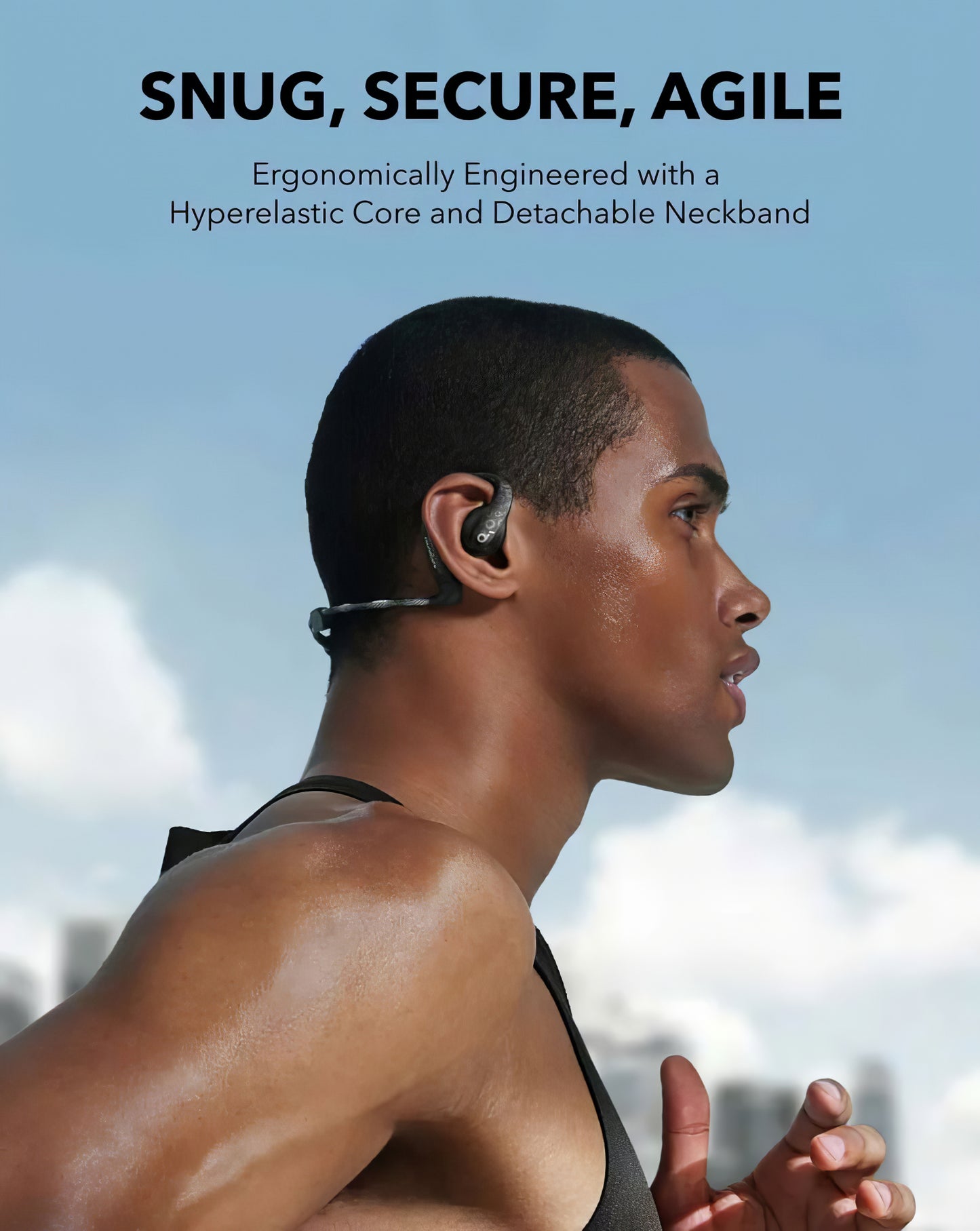 Bluetooth хендсфри Anker Soundcore AeroFit Pro, TWS, черен A3871G11