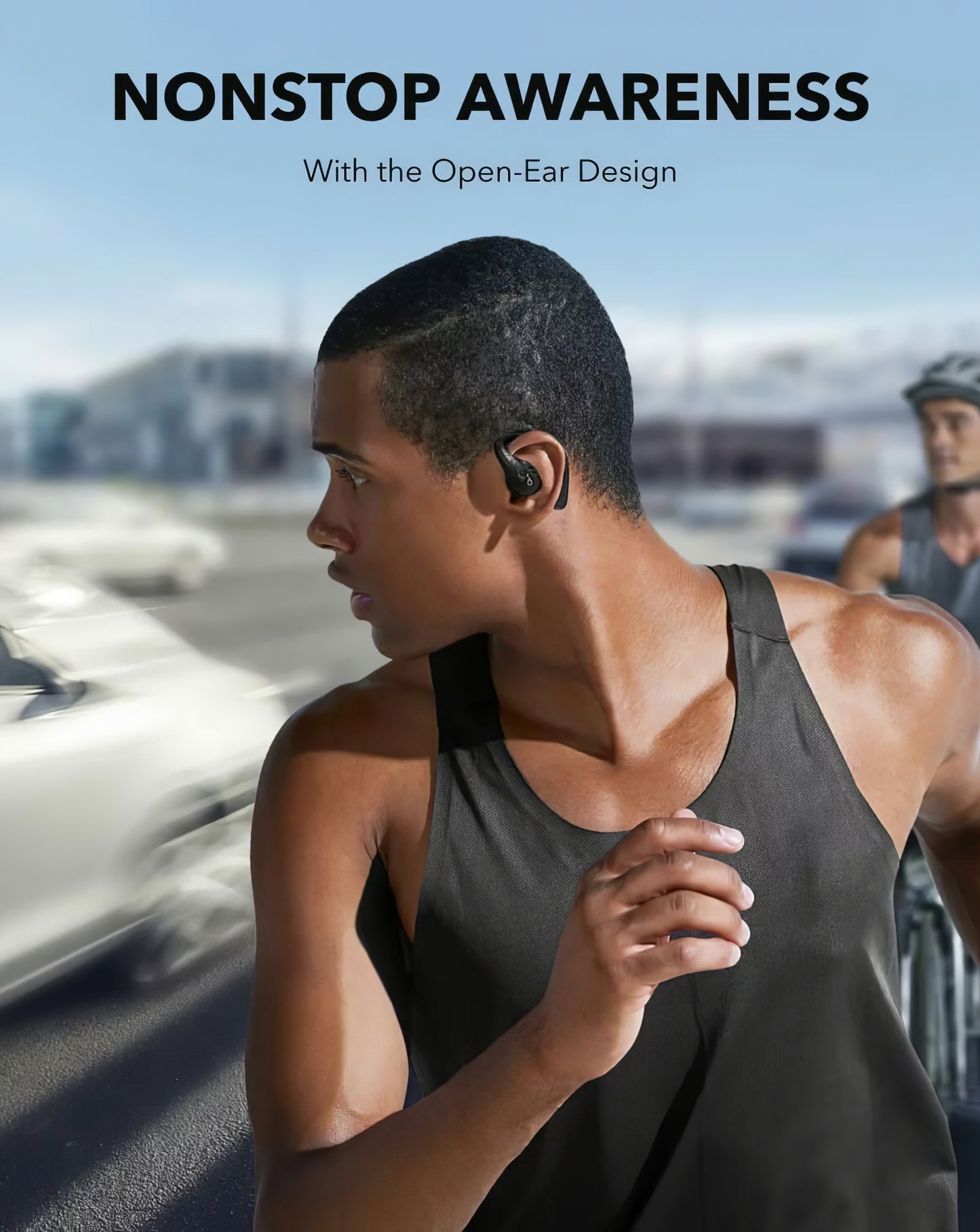 Bluetooth хендсфри Anker Soundcore AeroFit Pro, TWS, черен A3871G11