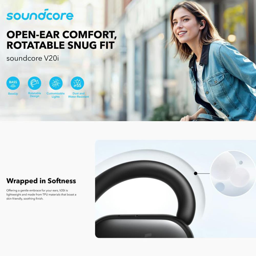 Handsfree Bluetooth Anker SoundCore V20i, TWS, Бял A3876G21