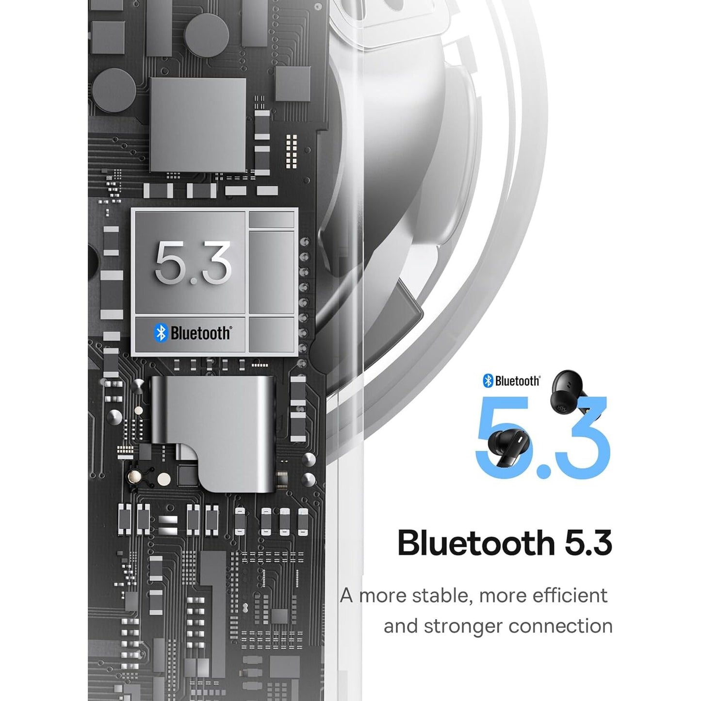 Handsfree Bluetooth Baseus Bowie E20, TWS, Черен A00069700113-00