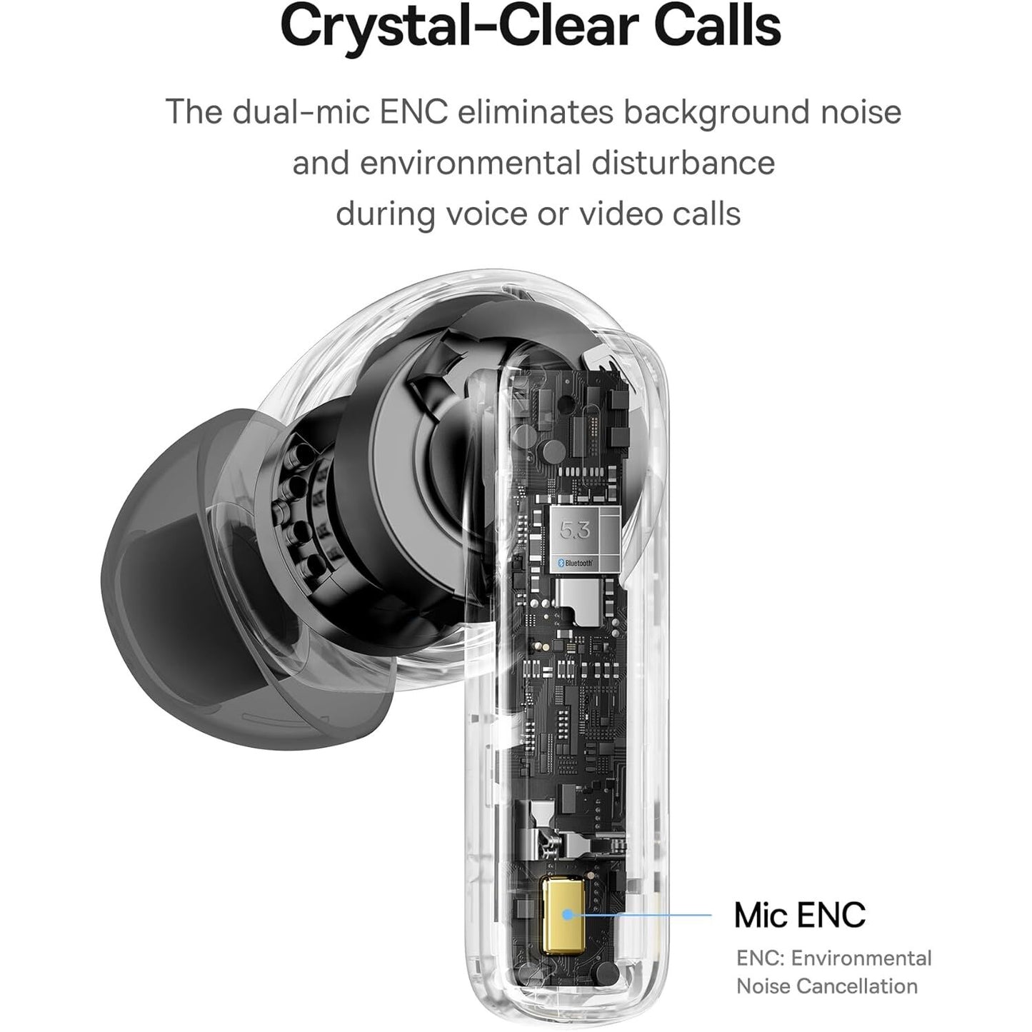 Handsfree Bluetooth Baseus Bowie E20, TWS, Черен A00069700113-00