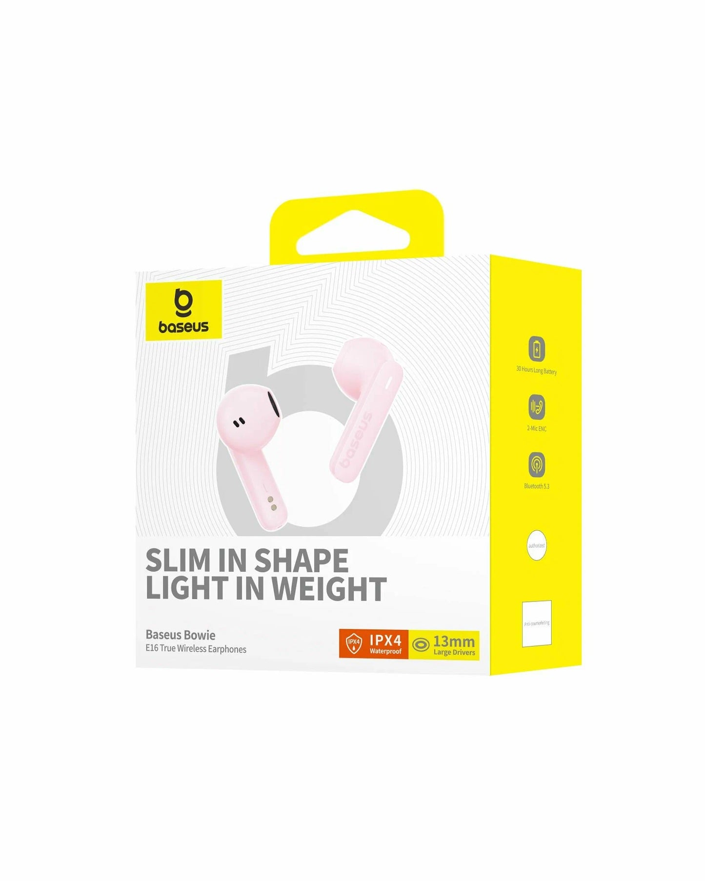 Handsfree Bluetooth Baseus Bowie E16, TWS, Розов A00061900413-01
