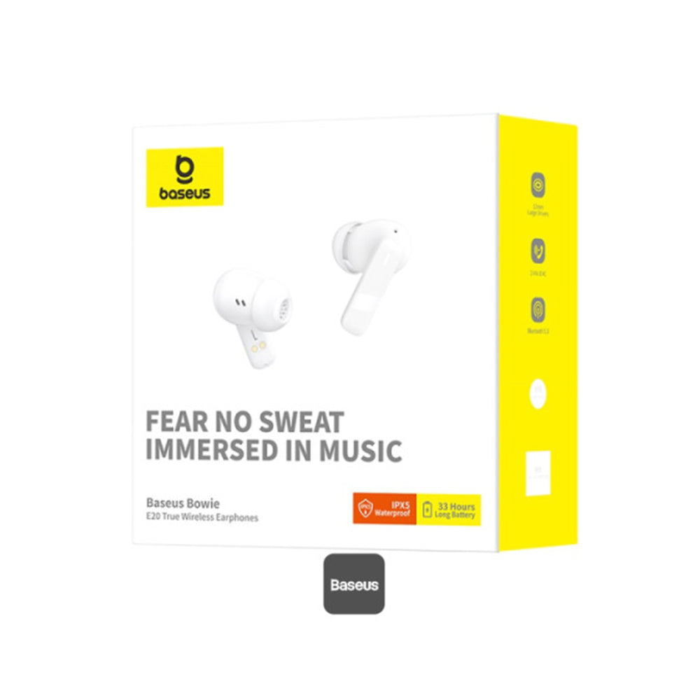 Handsfree Bluetooth Baseus Bowie E20, TWS, Бял A00069700223-00
