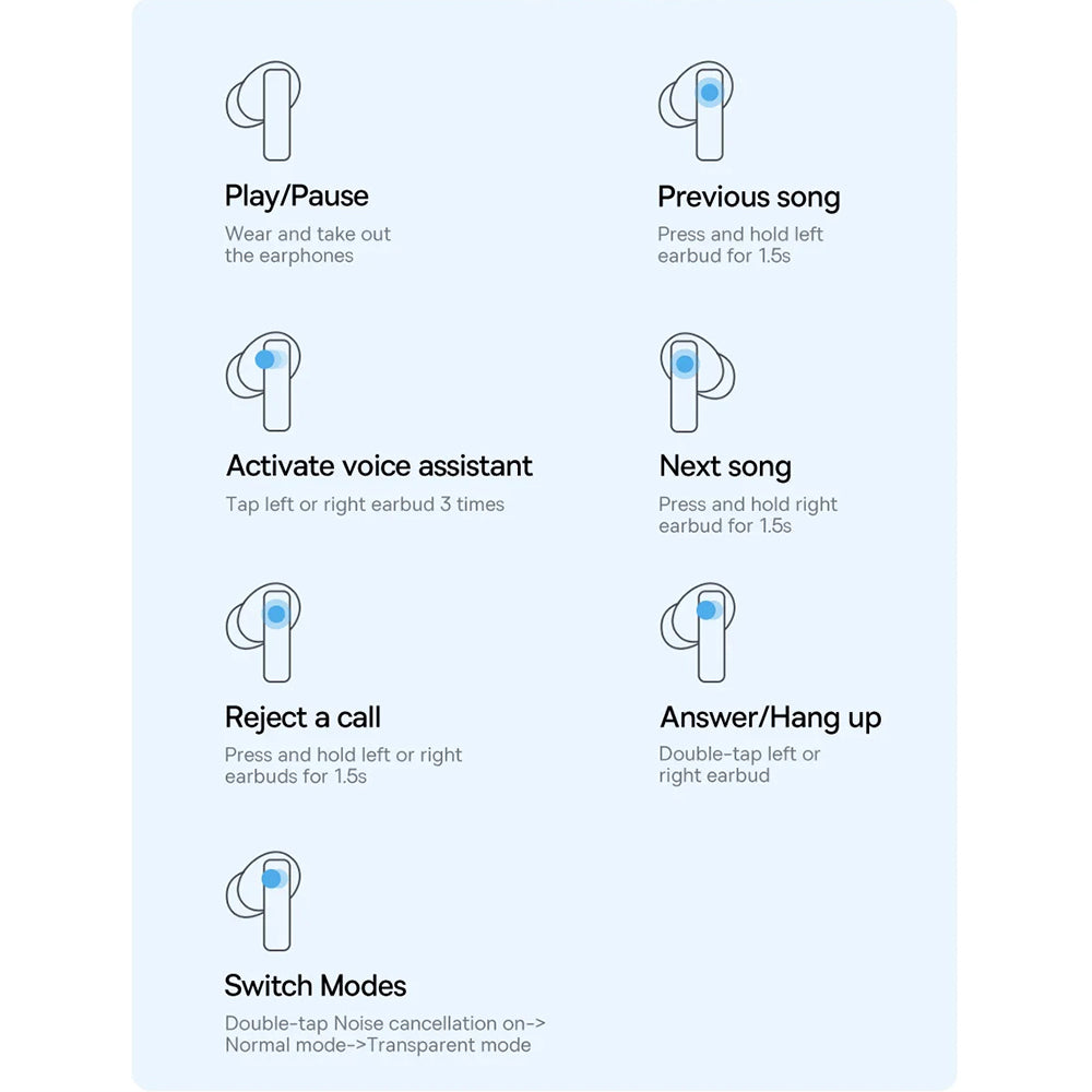 Handsfree Bluetooth Baseus Bowie M2, TWS, Бял A00024000221-Z1