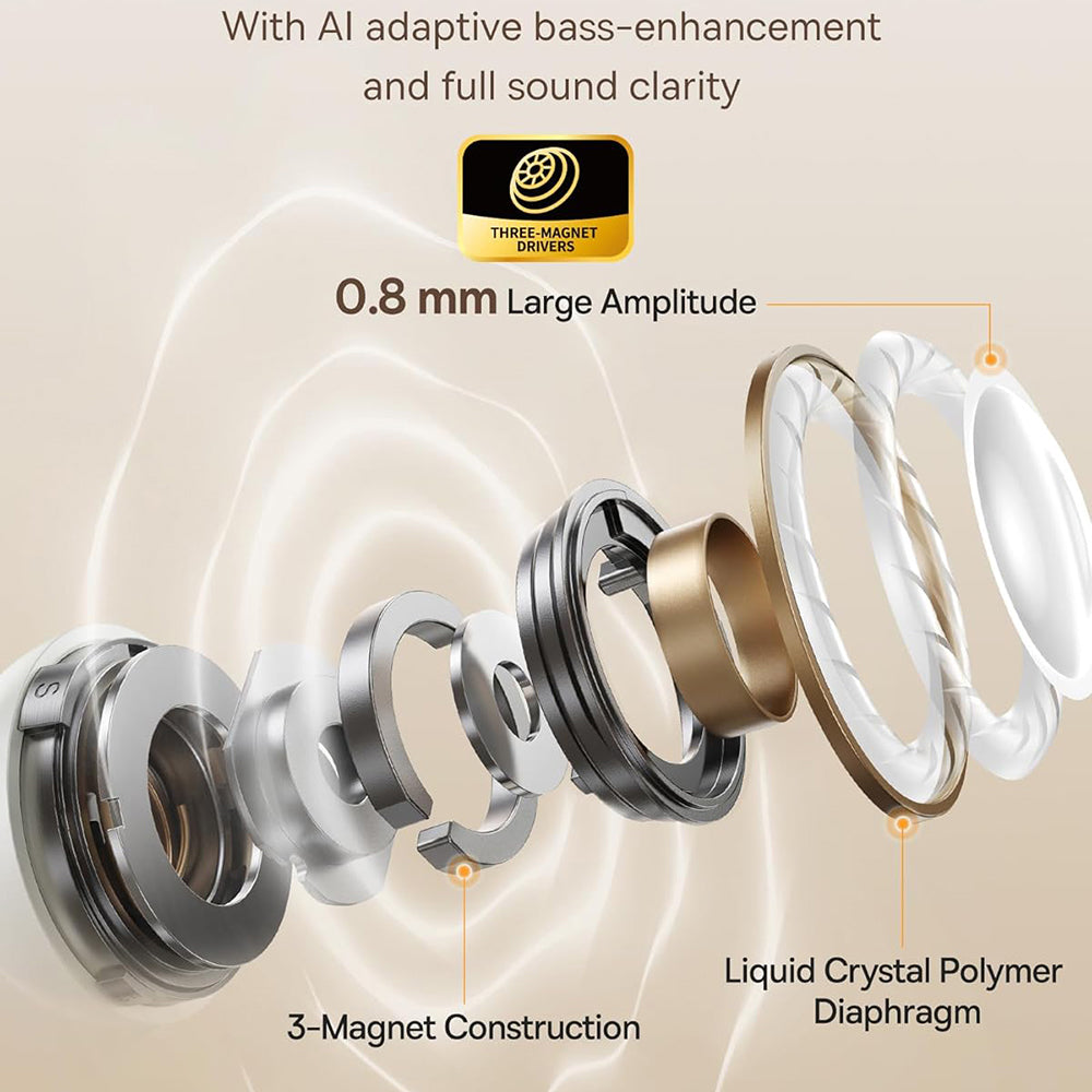 Handsfree Bluetooth Baseus Bowie MC1, TWS, Бял A00083501226-00