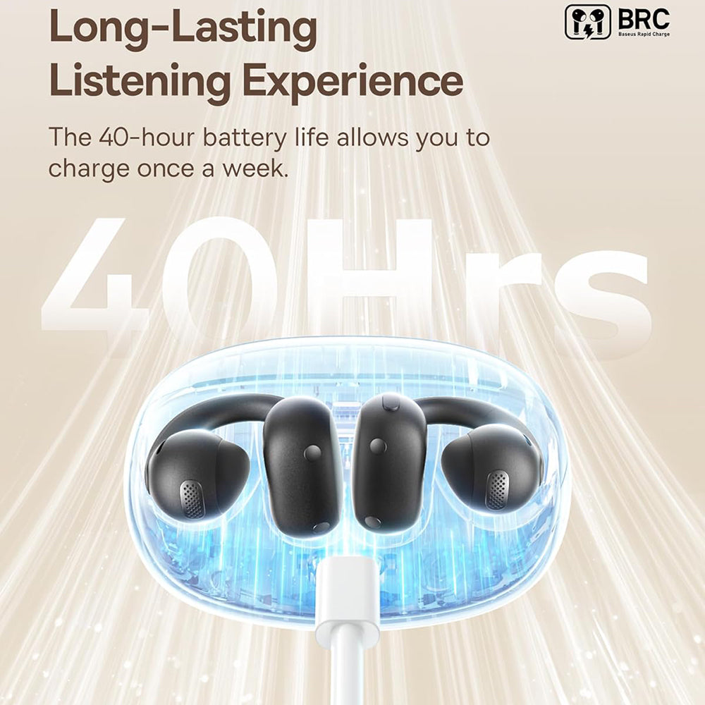 Handsfree Bluetooth Baseus Bowie MC1, TWS, Черен A00083501126-00