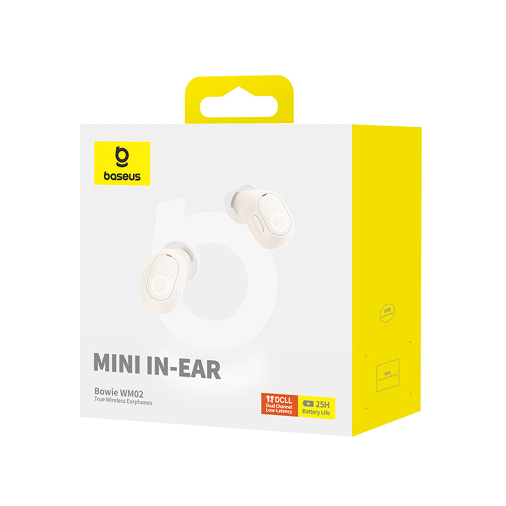 Handsfree Bluetooth Baseus Bowie WM02, TWS, Бял NGTW370202