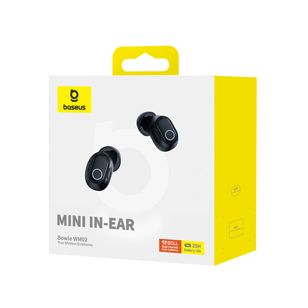 Handsfree Bluetooth Baseus Bowie WM02, TWS, Черен NGTW370201