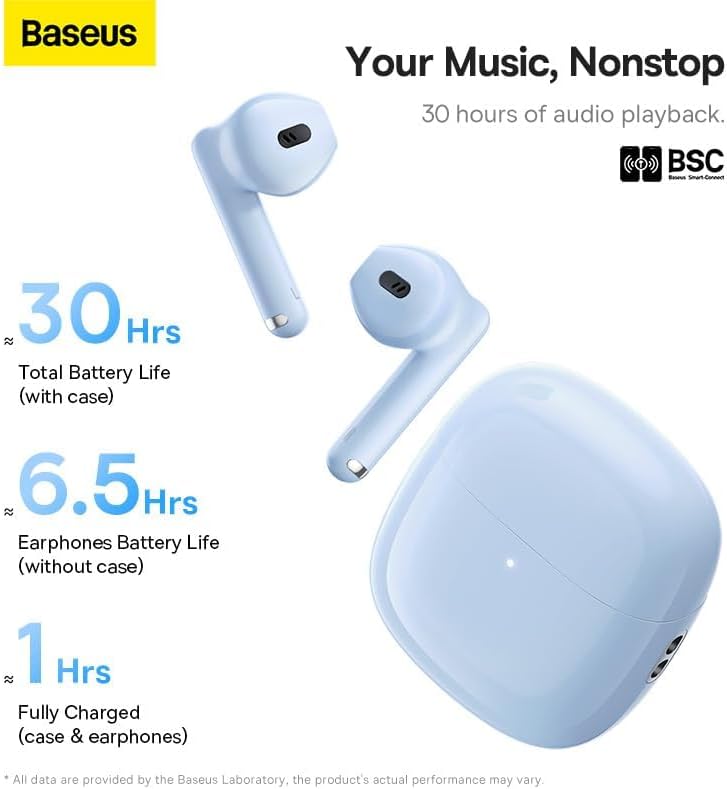 Handsfree Bluetooth Baseus Bowie WX5, TWS, Син A00051000313-00