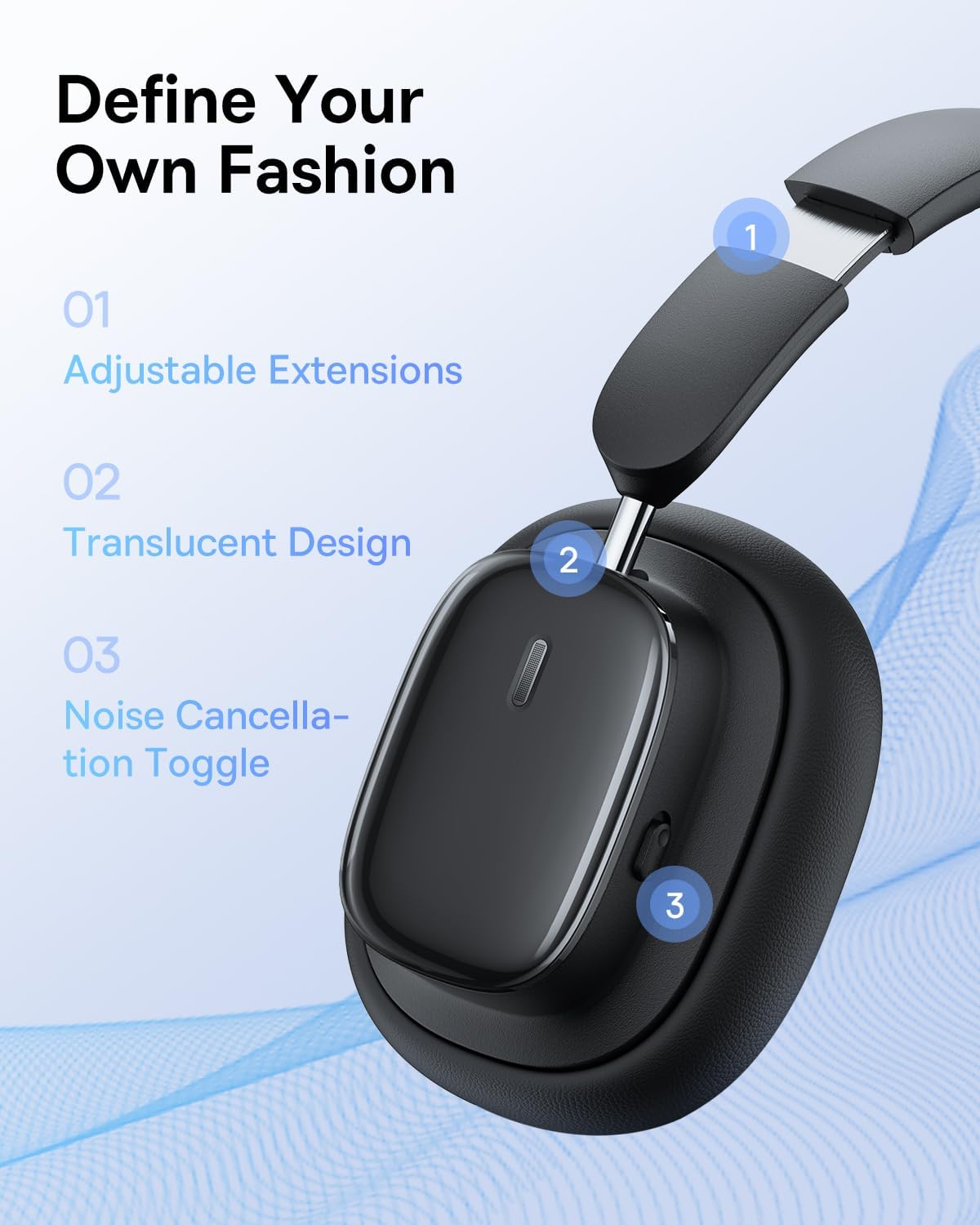 Handsfree Bluetooth Baseus Bowie H1i, A2DP, ANC, Черен A00050402113-00