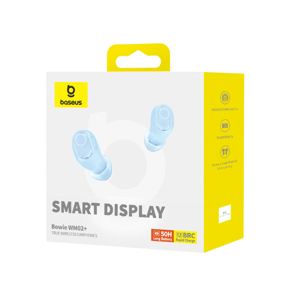 Handsfree Bluetooth Baseus WM02+, TWS, Син NGTW370303