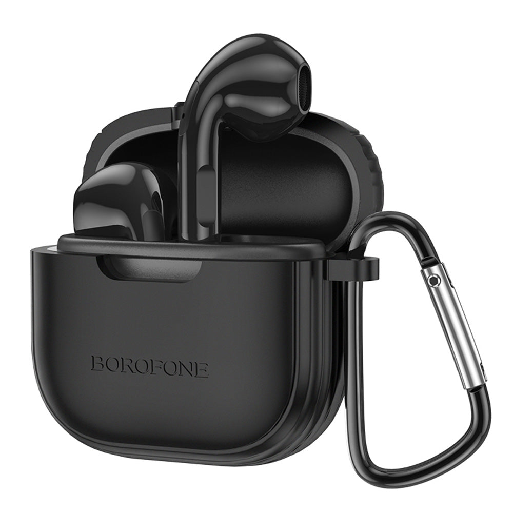 Bluetooth слушалки със свободни ръце BW29, TWS, черни