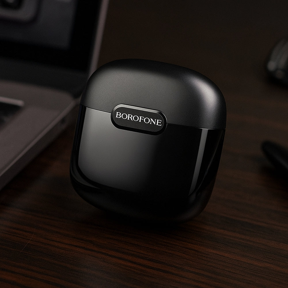 Bluetooth слушалки със свободни ръце BW29, TWS, черни