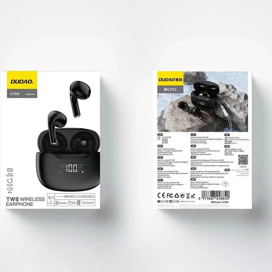 Handsfree Bluetooth Dudao U15N, TWS, Черен