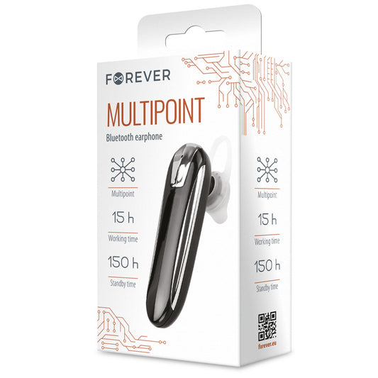 Свободни ръце Bluetooth Forever FBE-01, MultiPoint, черен