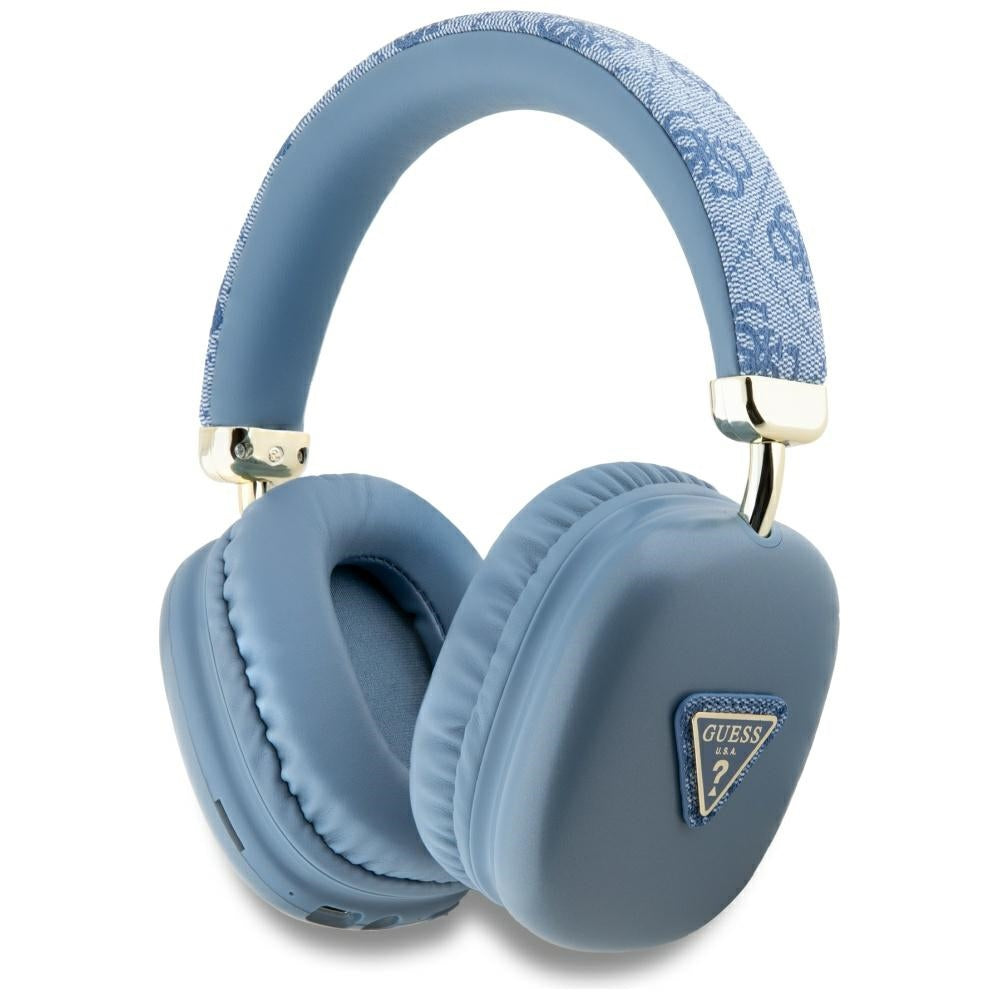 Handsfree Bluetooth Guess 4G Gold Triangle Logo, A2DP, Син