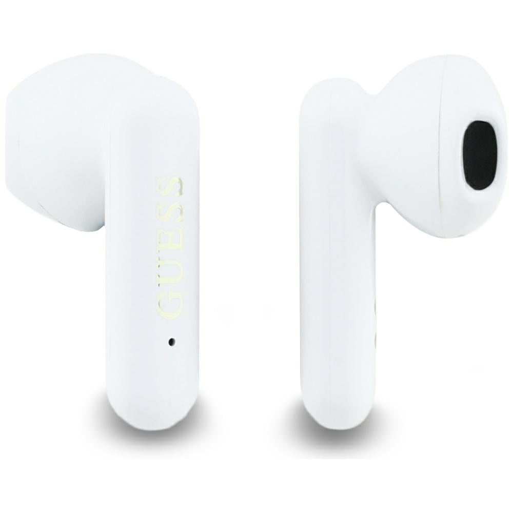 Handsfree Bluetooth Guess 4G Metal Logo, TWS, Бял