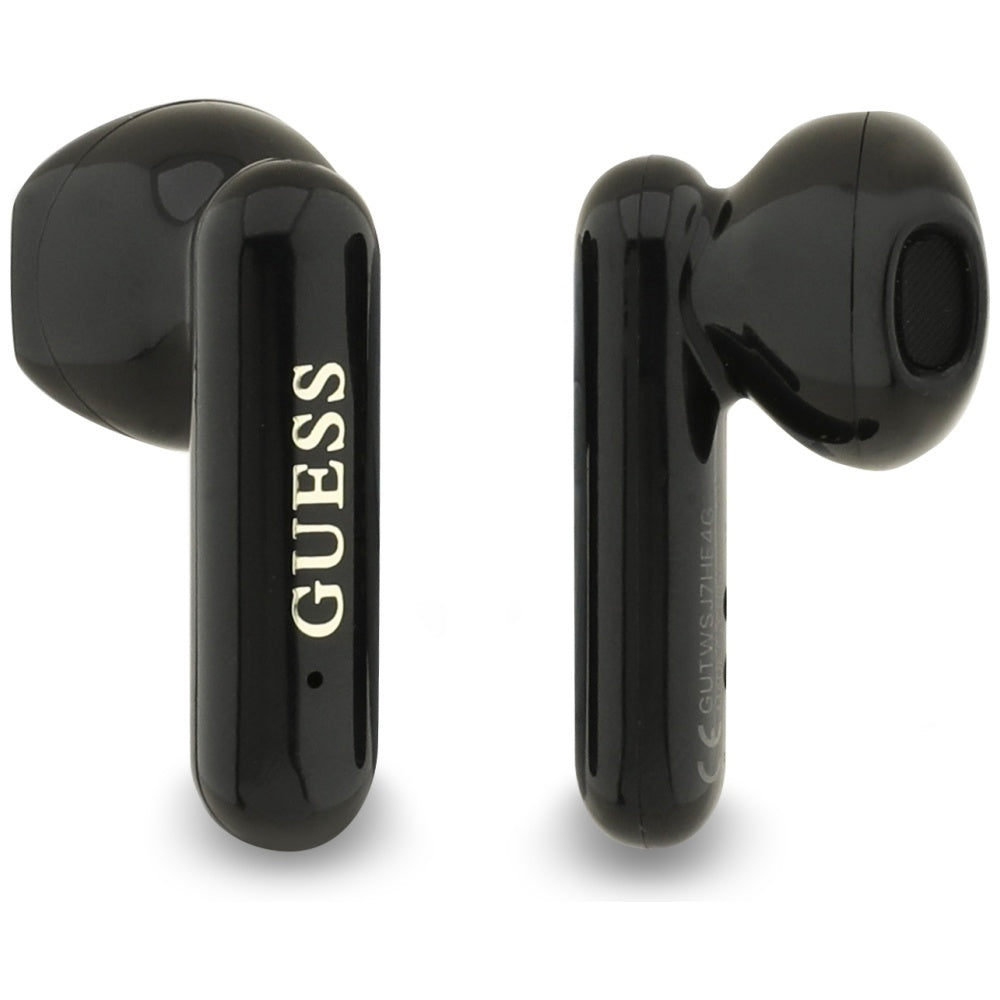 Handsfree Bluetooth Guess 4G Metal Logo, TWS, Черен