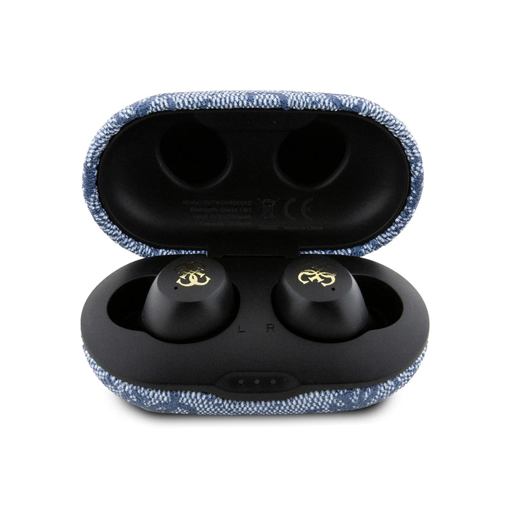 Handsfree Bluetooth Guess 4G Metal, TWS, Син