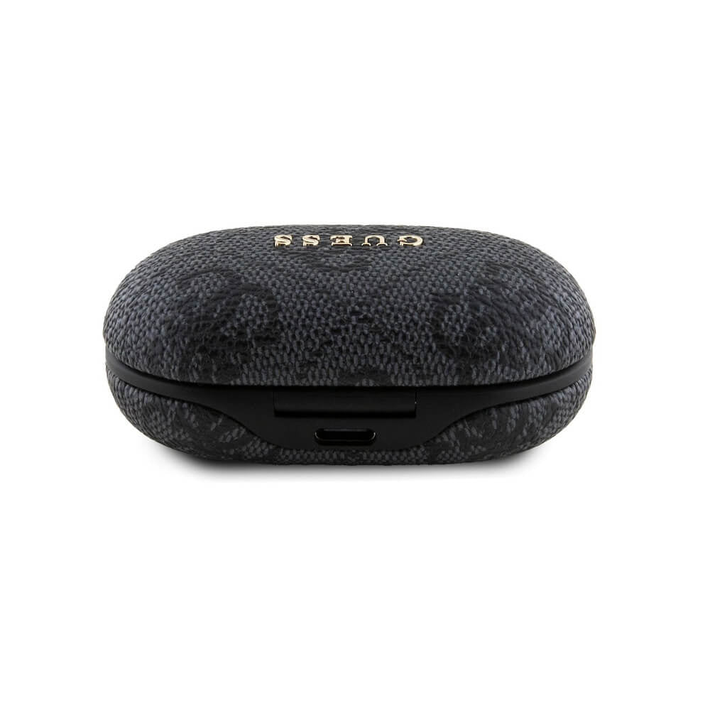 Handsfree Bluetooth Guess 4G Metal, TWS, Черен