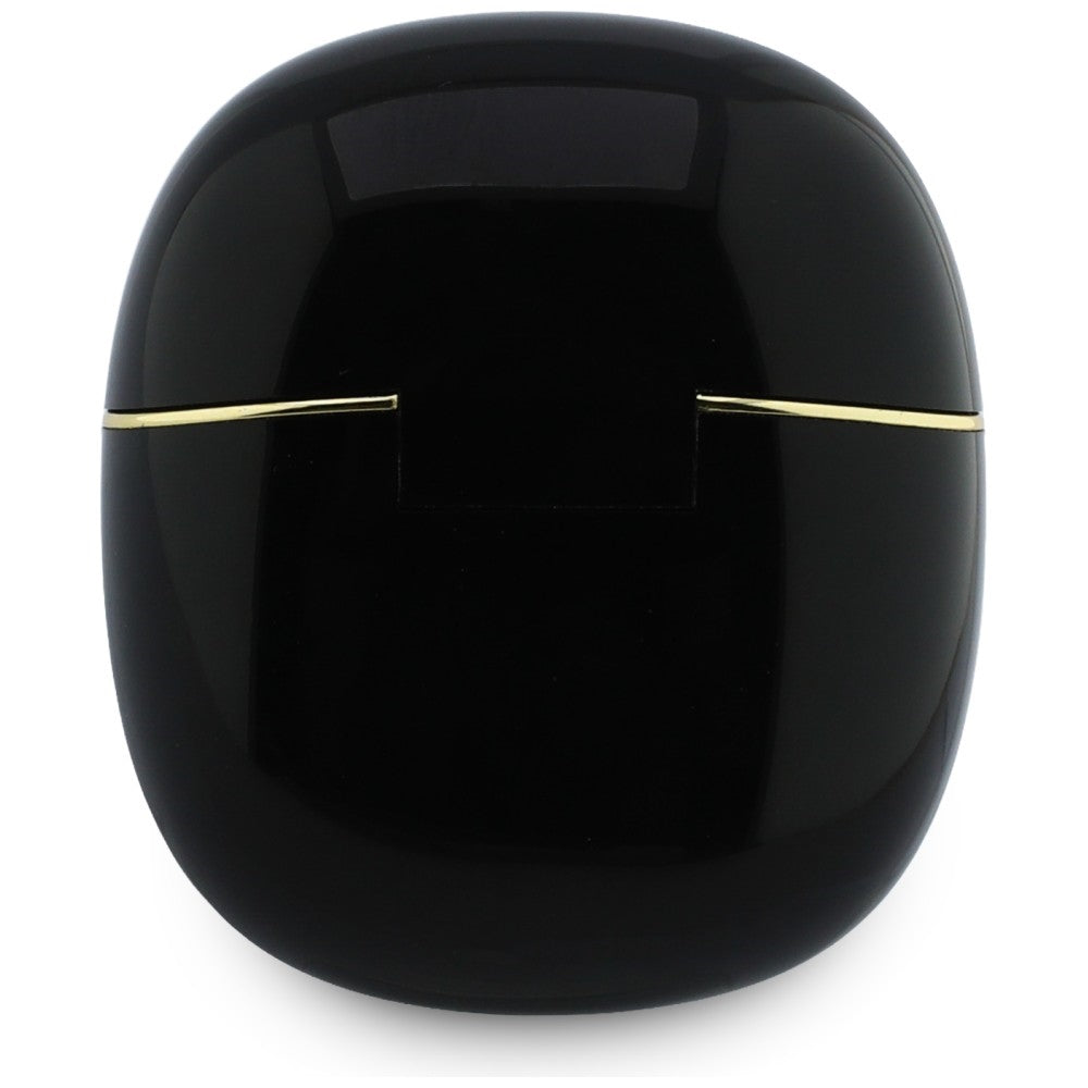 Безжични слушалки Bluetooth Guess Glossy Gold Line Classic, TWS, Черен