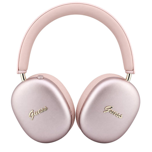 Bluetooth слушалки Guess Metal Script Logo, A2DP, розови