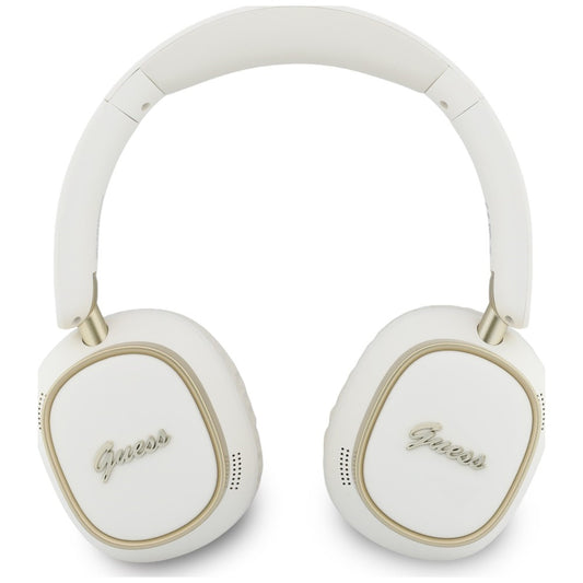 Handsfree Bluetooth Guess Rectangle Metal Script, A2DP, Бял