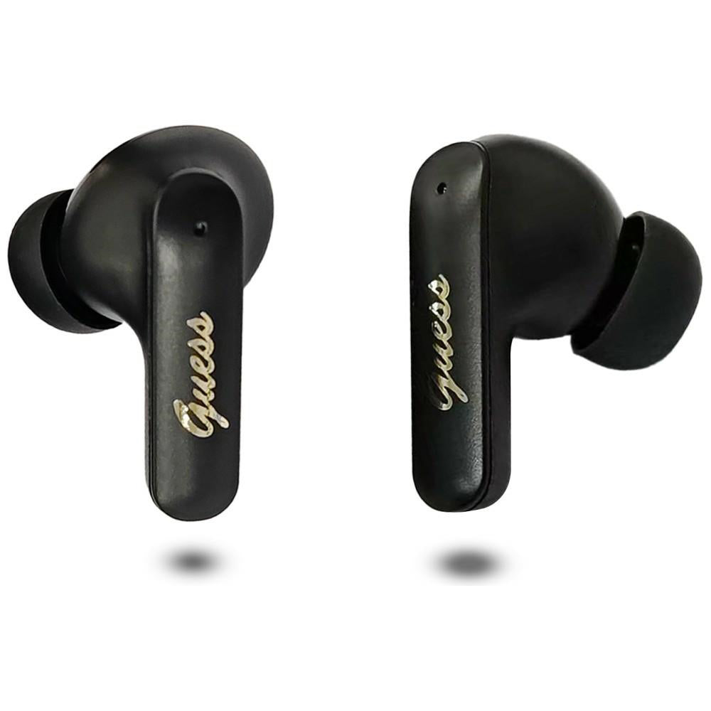 Handsfree Bluetooth Guess Script Metal Logo, TWS, Черен