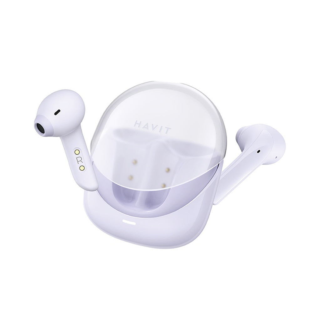 Handsfree Bluetooth HAVIT Modern Buds TW974, TWS, Лилав