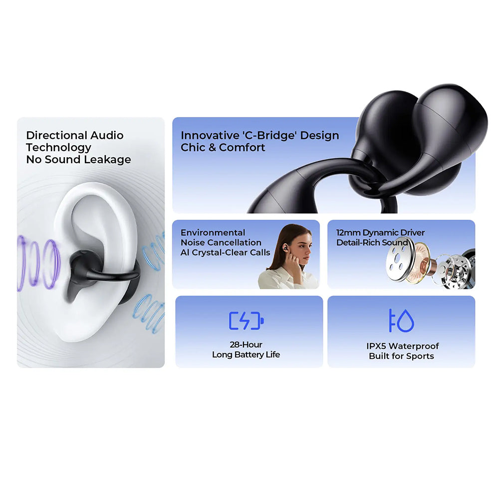 Handsfree Bluetooth HAVIT OWS916 Lite, TWS, Черен