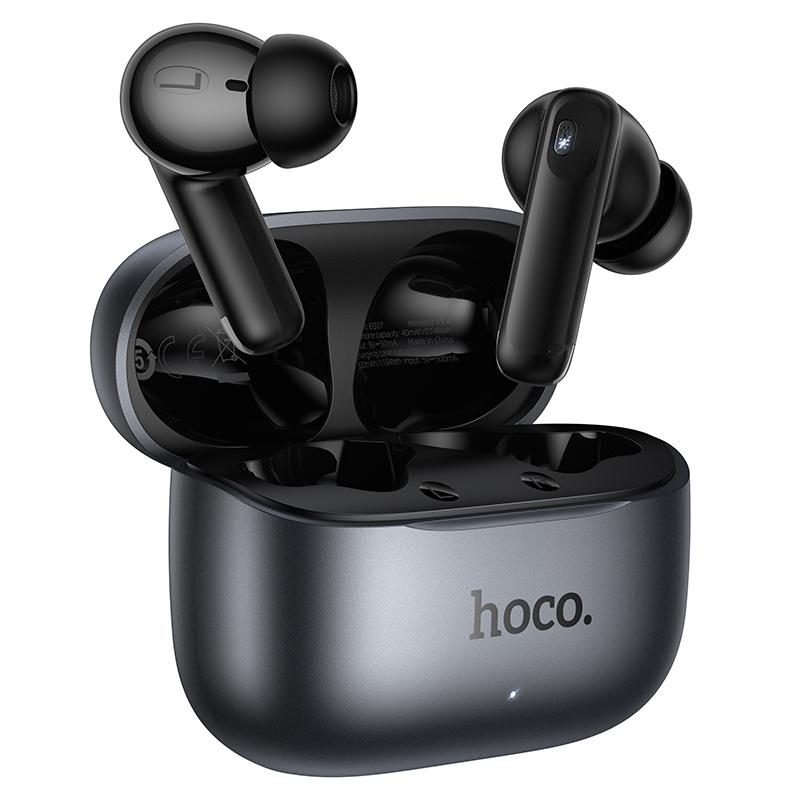Слушалки Bluetooth HOCO EQ27 AI Translation, TWS, ANC, Сиви