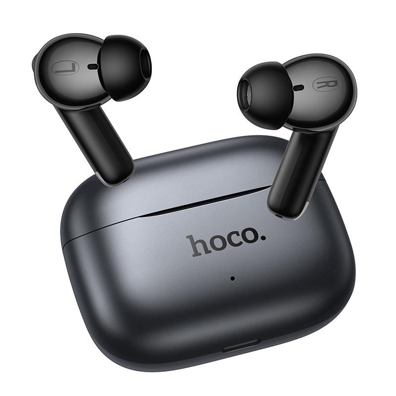 Слушалки Bluetooth HOCO EQ27 AI Translation, TWS, ANC, Сиви
