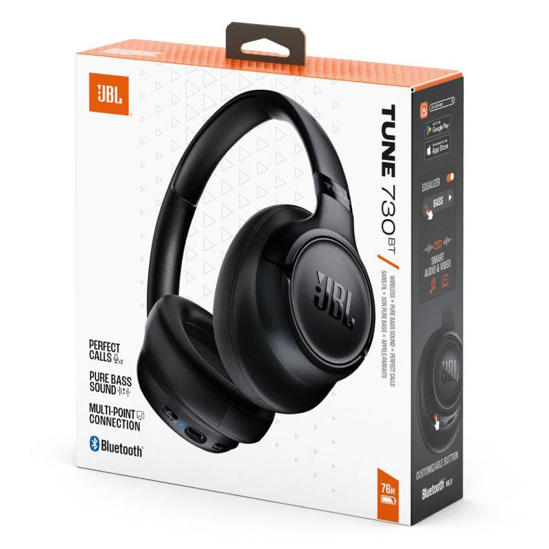 Handsfree Bluetooth JBL Tune 730BT, MultiPoint, A2DP, Черен JBLT730BTBLK
