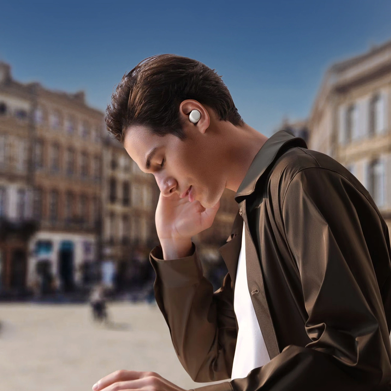Безжични слушалки Bluetooth Joyroom Jdots JR-DB3, TWS, бели