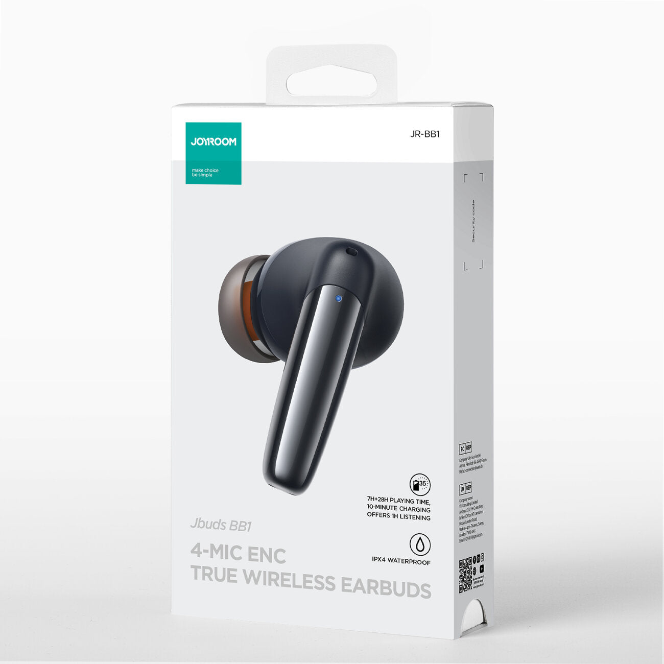 Безжични слушалки Bluetooth Joyroom JR-BB1, TWS, Черен
